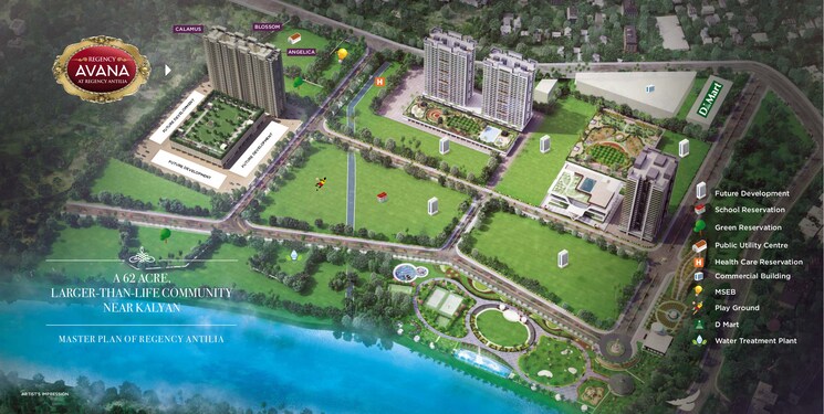 Master Plan, regency-antilia-phase-v-avana 3 Bedroom 1050 Sq.Ft. Apartment In Ulhasnagar Thane 8738583