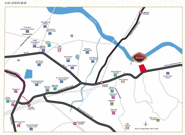 Map Location, regency-antilia-phase-v-avana 2 Bedroom 764 Sq.Ft. Apartment In Ulhasnagar Thane 8738611