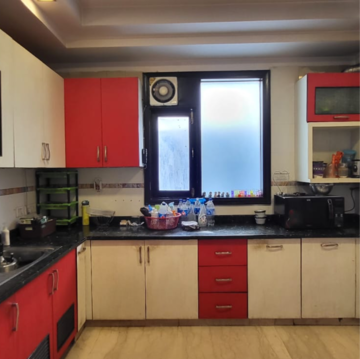 Kitchen in 3 BHK Builder Floor at Panchsheel Enclave – for Rent