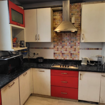 Kitchen in 3 BHK Builder Floor at Panchsheel Enclave – for Rent