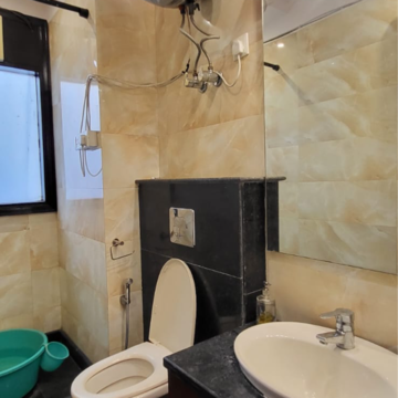 Bathroom in 3 BHK Builder Floor at Panchsheel Enclave – for Rent