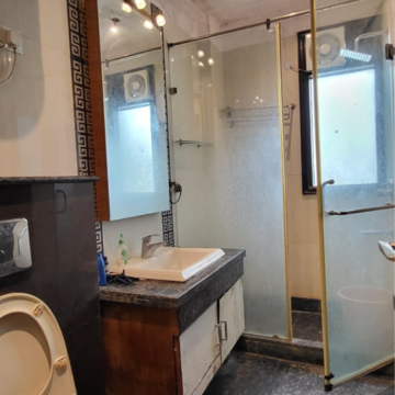 Bathroom in 3 BHK Builder Floor at Panchsheel Enclave – for Rent