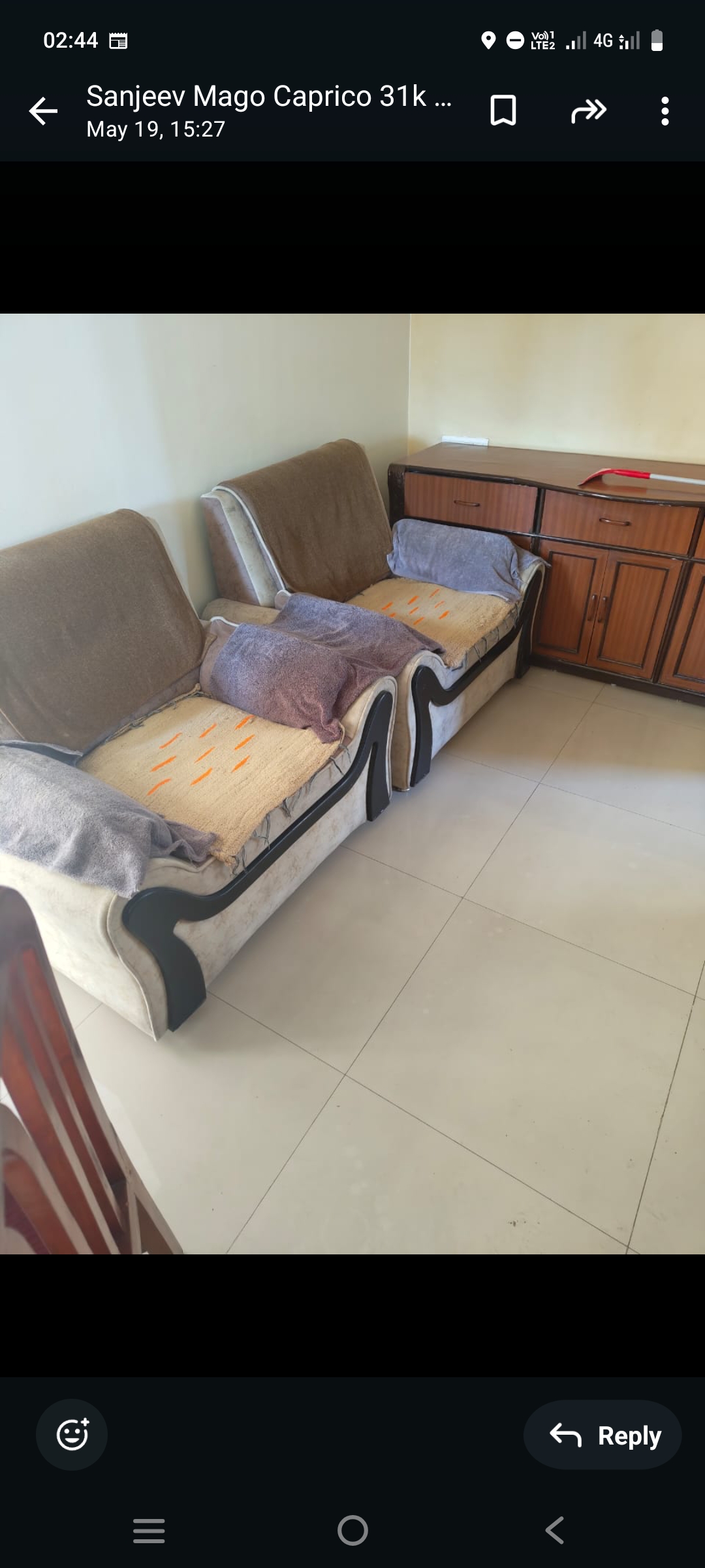 2 BHK + Pooja Room Apartment For Rent in Rama Capriccio Phase I