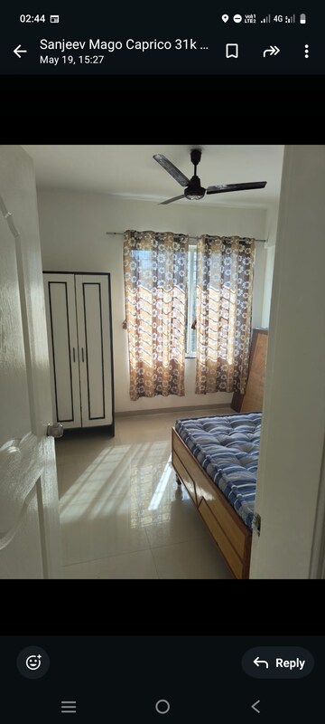 Bedroom in 2 BHK Apartment at Rama Capriccio Phase I, Wakad – for Rent