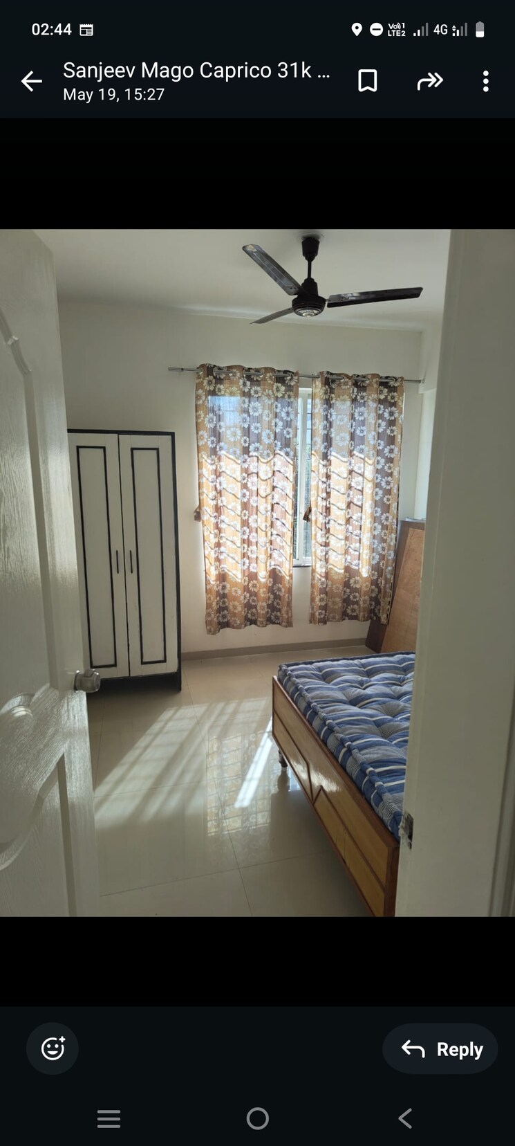 Bedroom, rama-capriccio-phase-i 2 Bedroom 1150 Sq.Ft. Apartment In Wakad Pune 8738693