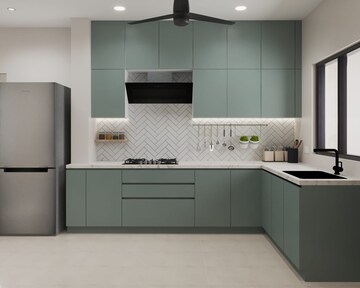 Kitchen in 3 BHK Apartment at Zindagi CHS, Khar West – for Rent