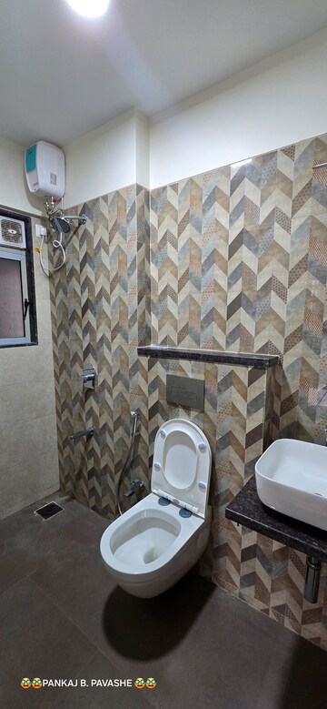 Bathroom in 2 BHK Apartment at Veena Smart Homes, Kandivali West – for Rent