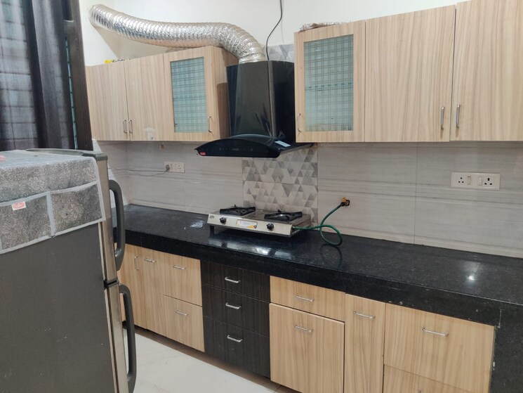 Kitchen, sunshine-enclave 3 Bedroom 1400 Sq.Ft. Builder Floor In Vip Road Zirakpur 8739022