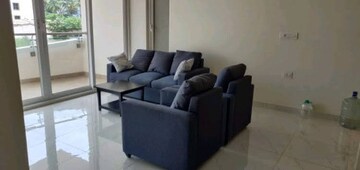 Living Room in 2.5 BHK Apartment at Mantri Lithos, Thanisandra – for Rent