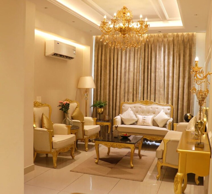 Living Room, green-valley-residencia 3 Bedroom 1737 Sq.Ft. Apartment In Ghazipur Zirakpur 8739257