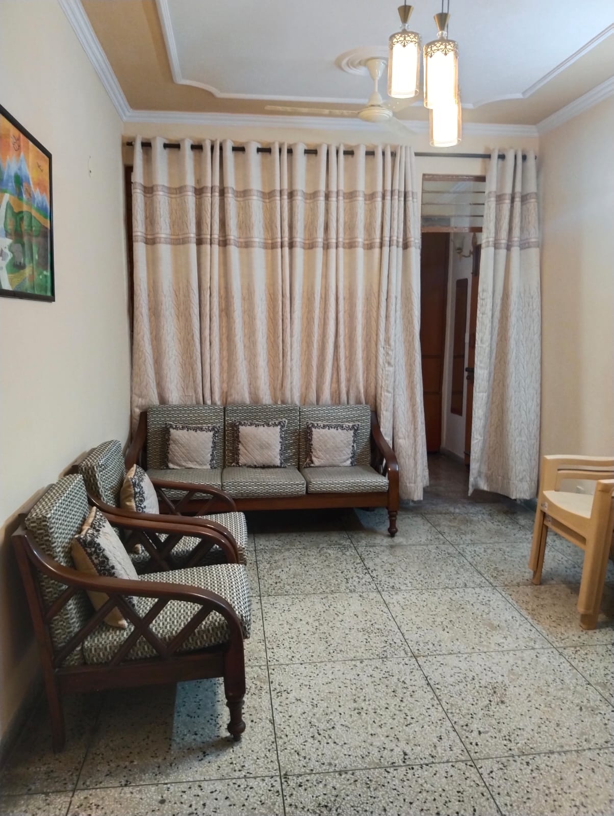 2 BHK + Study Room Apartment For Rent in Divya Apartment Sector 10