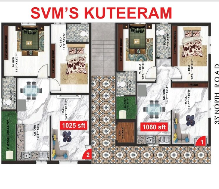 Master Plan, bachupally 2 Bedroom 1060 Sq.Ft. Apartment In Bachupally Hyderabad 8739577