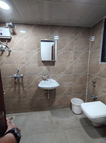 Bathroom in 1.5 BHK Apartment at MJ Shah Centrio, Govandi – for Rent