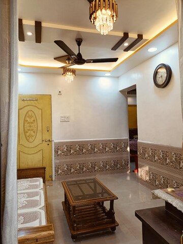 Living Room in 1 BHK Apartment at Kopar Khairane – for Rent