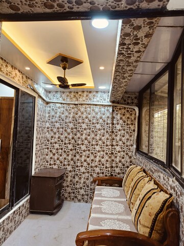 Living Room in 1 BHK Apartment at Kopar Khairane – for Rent