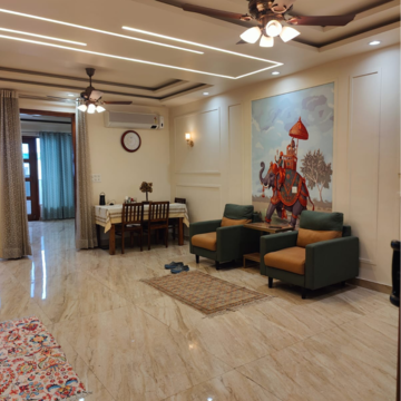 Living Room in 3 BHK Builder Floor at Puri Aman Vilas, Sector 89 – for Sale
