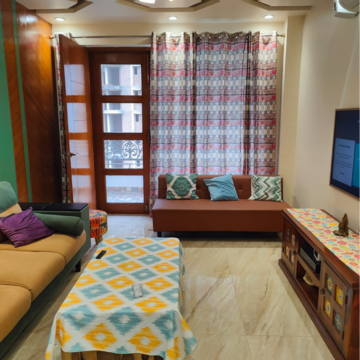 Living Room in 3 BHK Builder Floor at Puri Aman Vilas, Sector 89 – for Sale