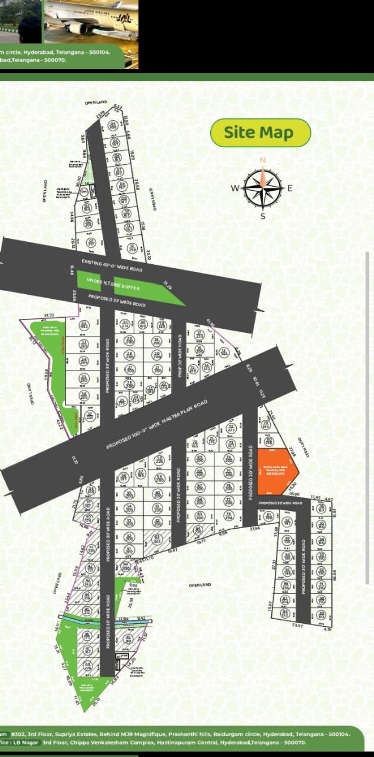 Map Location, adibatla  200 Sq.Yd. Plot In Adibatla Hyderabad 8739809