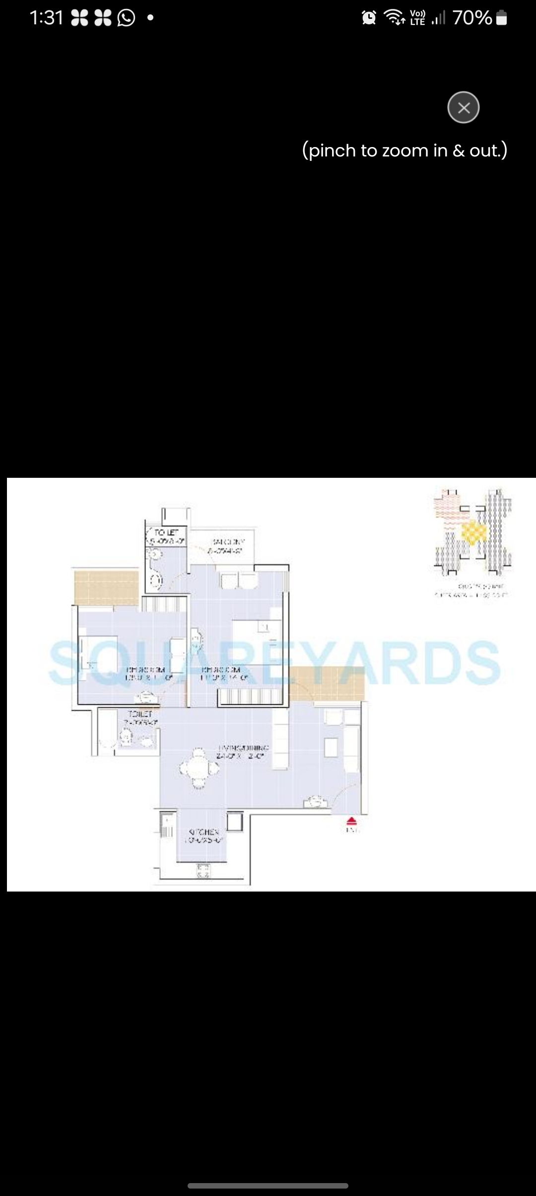 2 BHK + Study Room Apartment For Sale in Omaxe Heights