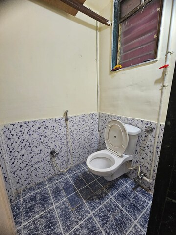 Bathroom in 1 BHK Apartment at Megh Malhar Co-op Housing Society, Ghansoli – for Rent