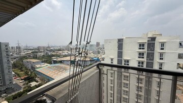 Balcony in 2.5 BHK Apartment at Godrej Air, Whitefield – for Rent