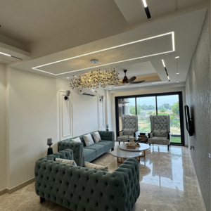 Living Room in 4 BHK Builder Floor at Anant Raj The Estate Residences, Sector 63a – for Sale