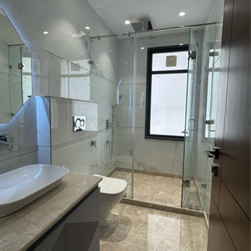 Bathroom in 4 BHK Builder Floor at Anant Raj The Estate Residences, Sector 63a – for Sale