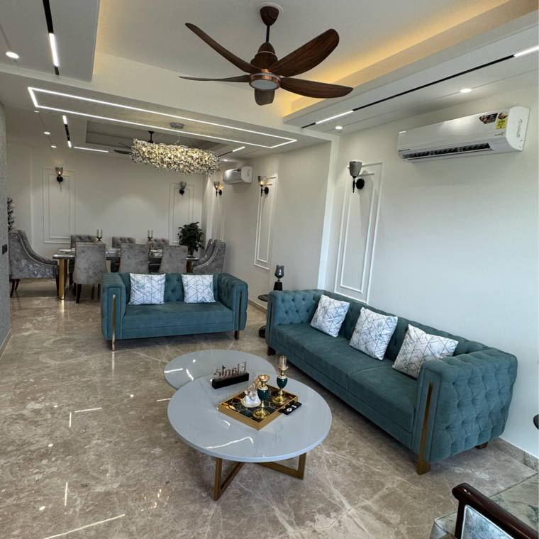 Living Room, anant-raj-the-estate-residences 4 Bedroom 460 Sq.Yd. Builder Floor In Sector 63a Gurgaon 8740295