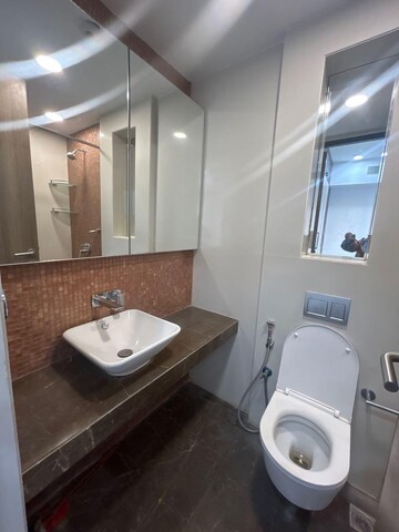Bathroom in 4 BHK Apartment at Lodha The Park Trump Tower, Worli – for Rent