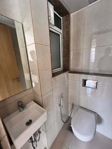 Bathroom in 1 BHK Apartment at LnT Veridian, Powai – for Rent
