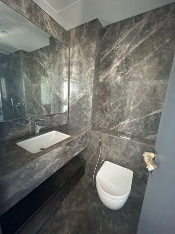 Bathroom in 3 BHK Apartment at Lodha Trump Tower, Worli – for Rent