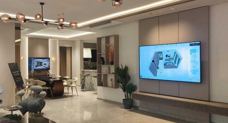 Living Room, indiabulls-blu 4 Bedroom 2375 Sq.Ft. Apartment In Worli Mumbai 8740787