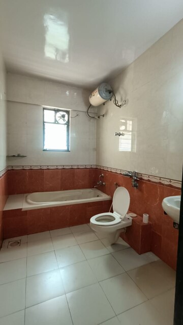 Bathroom in 4 BHK Apartment at Kapil Malhar Apartment, Baner – for Rent