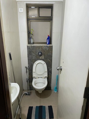 Bathroom in 1 BHK Apartment at Omkar Raga, Chembur – for Rent