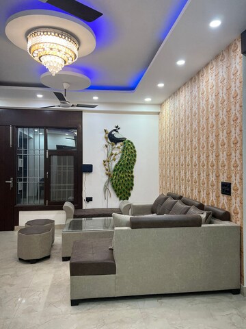Living Room in 4 BHK Builder Floor at Vasundhara Sector 3 – for Rent