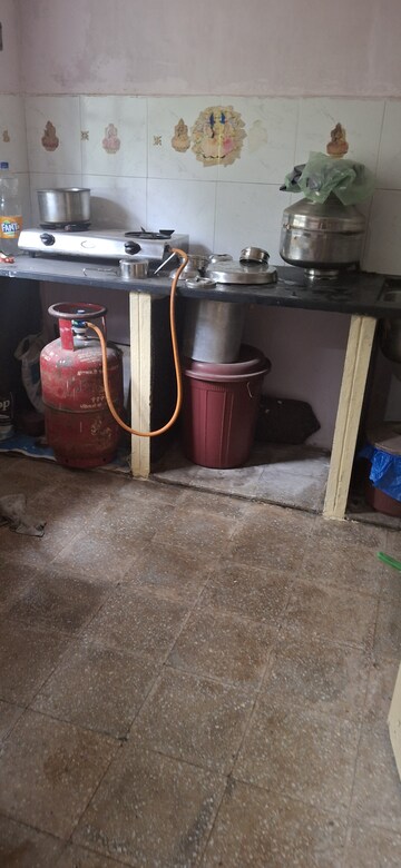 Kitchen in 1 RK Apartment at Gharonda Housing, Ghansoli – for Rent