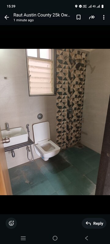 Bathroom in 2 BHK Apartment at Austin County, Tathawade – for Rent