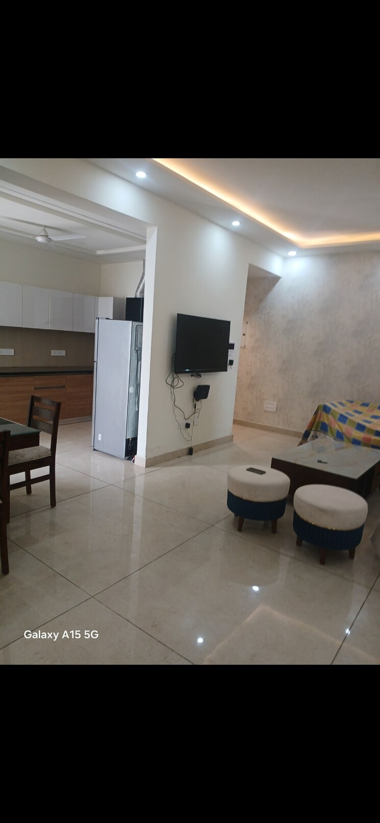 Living Room, maya-green-lotus-saksham 3 Bedroom 1346 Sq.Ft. Apartment In International Airport Road Zirakpur 8741195