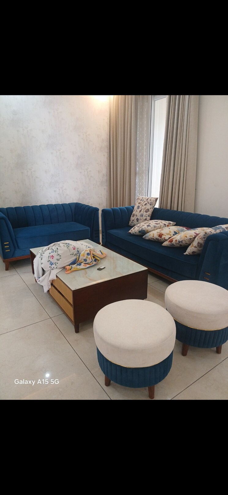 Living Room, maya-green-lotus-saksham 3 Bedroom 1346 Sq.Ft. Apartment In International Airport Road Zirakpur 8741195