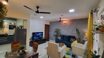 Living Room in 2 BHK Apartment at Mundhwa – for Rent