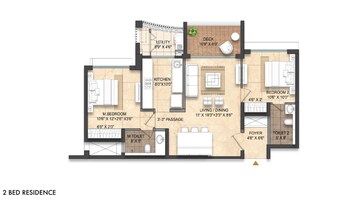 Floor Plan in 4 BHK Apartment at Lodha Divino, Matunga East – for Sale