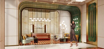 Living Room in 4 BHK Apartment at Lodha Divino, Matunga East – for Sale