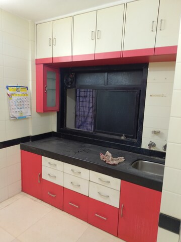Kitchen in 1 BHK Apartment at Raj Park CHS, Kalwa – for Rent