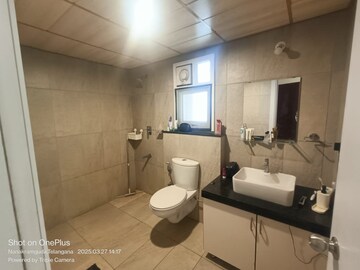 Bathroom in 2.5 BHK Apartment at Prestige High Fields, Gachibowli – for Rent