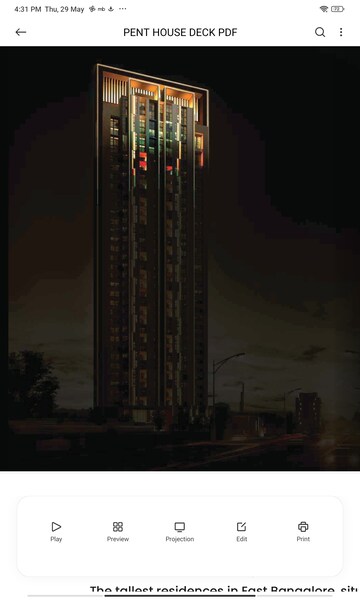 4 BHK Penthouse – Exterior View View at Krishvi BVL Statura, Whitefield - for Sale
