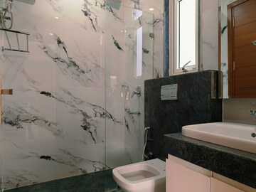 Bathroom in 3.5 BHK Builder Floor at Shivalik Colony – for Sale