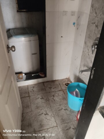 Bathroom in 1 BHK Apartment at Swaraj Bella Vista, Ghansoli – for Rent