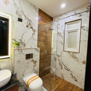 Bathroom in 3 BHK Builder Floor at Anant Raj Estate Plots, Sector 63a – for Sale