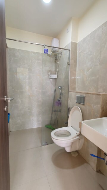 Bathroom in 2 BHK Apartment at Suncity Shrushti, Seawoods – for Rent