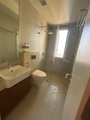 Bathroom in 3 BHK Apartment at Indiabulls Sky Forest, Lower Parel – for Rent